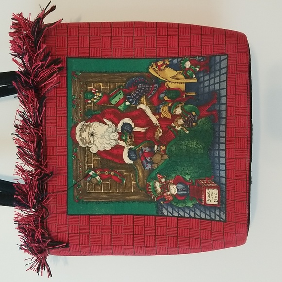 Kate spade Christmas bag Santa Claus vintage holiday Purse - Picture 4 of 12